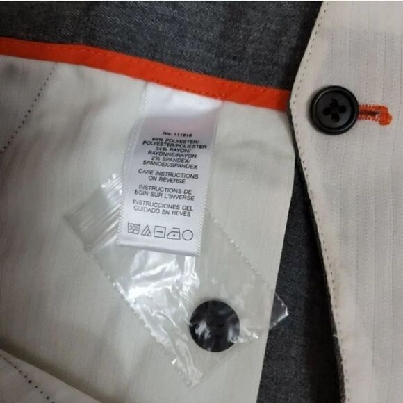 NEW Vintage Y2K Michael Kors Bryant Flat Front Classic Fit Relaxed Leg Trousers - Picture 8 of 12